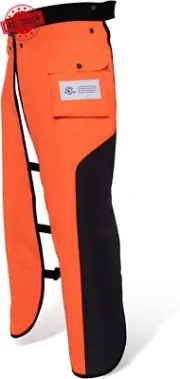 Chainsaw Chaps Apron Wrap 8-Layer, Protective Pants for Men/Women, Large 40"-42"