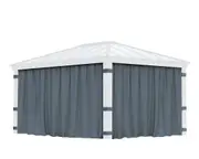 CANOPIA - Curtain Set for Dallas 3.6 x 5 Garden Gazebo. Curtains Only.