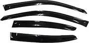 YW AUTO Out Channel Ventvisor/Window Deflectors/Window Visor | Fits 2006-2013 Lexus is IS250 IS300, 4 pcs.