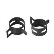 Steel Band Clamp 22mm Hose Tube Spring Clips Clamp Black Manganese Steel 10Pcs
