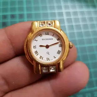 瑞士錶 BUCHERER 寶齊萊 女錶 SWISS 零件錶 無錶帶 無背蓋 ☆☆料件錶 盤面 錶殼 指針 料件 C03