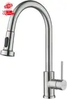 Decaura WELS Pull-Out Tap - 2-Mode Spray, 360° Swivel, Brushed Nickel