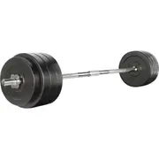 78KG Barbell Weight Set Plates Bar Bench Press Fitness Exercise Home Gym 168cm