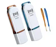 64GB USB 2.0 fat32 Flash Drive 2 Pack 32 GB Multipack Thumb Drives Jump Drive...