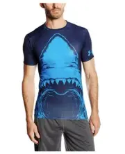 * Under Armour Men's UA Beast Shark Compression Shirt, Midnight Navy, SIZE Med
