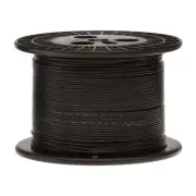 20 AWG Stranded Topcoat Hook Up Wire, Black, 500 ft, 0.067" Dia, UL1007, 300V