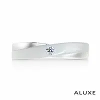 在飛比找PChome24h購物優惠-A-LUXE 亞立詩鑽石 18K金情侶結婚戒指-男戒