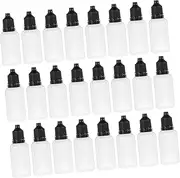 BESTYASH 50pcs Small Plastic Dropper Bottles with Childproof Cap Refillable Containers for Eye Drops Essential Oils and Ink Portable Travel for Liquid Dispensing and Storage