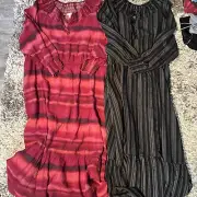 NEW LOT 2 PLUS SIZE DRESSES WOMENS 4X TERRA & SKY TWO DRESS 28W-30W