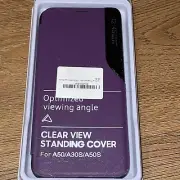 Samsung Galaxy A50 / A30S / A50S Purple Clear View Wallet Case B192