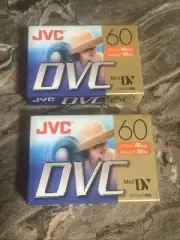 2 JVC DVM60ME Mini DV Tapes New and Unused