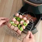 DIY Bakeware Airfryer Rack Silver Air Fryer Holder Kitchen Supplies