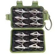 12pcs Archery Broadhead Tips Arrows Arrowheads for Compound Bow Hunting Shooting