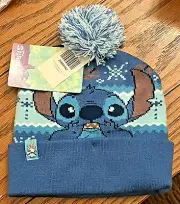 DISNEY'S STITCH WINTER STOCKING CAP BEANIE - ONE SIZE FITS MOST - OSFM