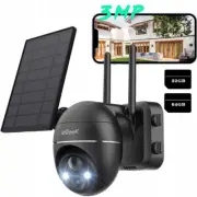 WiFi Solar Powered Security Camera Outdoor Battery Wireless Night Vision Alexa