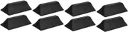 DOITOOL 4sets Adjustable Plastic Desk Baffle Clamp Strong Partition Clip for Privacy Panels Desktop Divider Support for Enhanced Work Efficiency 2pcs*4