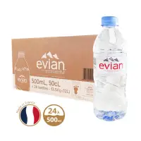 在飛比找momo購物網優惠-【LINE社群專屬】法國Evian天然礦泉水500mlx24