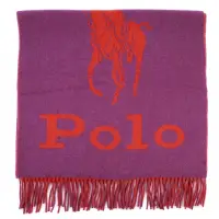 在飛比找momo購物網優惠-【RALPH LAUREN】POLO經典大馬LOGO雙色羊毛