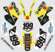 Decals for Suzuki RM250 RM125 RM 125 250 GRAPHICS 2001-2012 stickers throwback