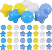 EXHUMKY Large Soft Ocean Balls Pcs Colorful Plastic Balls for Toddlers Boys and Girls Playpen for Summer Water Play