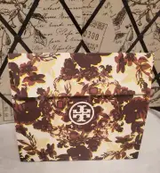 Tory Burch Large Triangle GIFT BAG Flap Closure 12"L x 10.5"H x 5"W NEW +Tissue