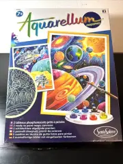NEW Sealed Aquarellum Phospho Cosmos Glow in the Dark Watercolor Painting Kit