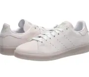 adidas Originals Men's Stan Smith Sneaker | White/Blush Green/Grey | 7 M US