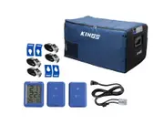 Kings Escape 90 Fridge Cover Insulated+ Dual Zone Thermometer + 1.8m Fridge Cable + Fridge Tie Down Straps - (4 Pack)
