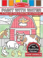 [Melissa & Doug] Paint With Water Activity Book - Farm Animals - New
