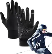 [Generic] Winter Cycling Gloves | Full Finger Workout Gloves,Waterproof Winter Gloves, Full Finger Workout Gloves, Touchscreen Anti-Slip Winter Gloves for Women, Men Winter Workout