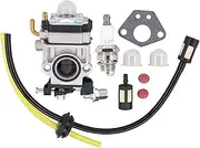 [Doo Engy] Brush Cutter Carburettor Set for Rotfuchs BC52 BC520 52cc 49cc Fuxtec Timbertech Lawn Mower Lawn Trimmer Hedge Trimmer Brush Cutter Replacement