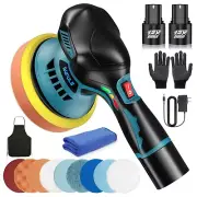 Cordless Car Buffer Polisher, 6 Inch Portable Buffer Polisher with 2x2.0Ah Re...
