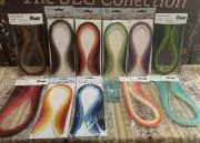 JUYA Quill ON Single Color Paper Quilling Strips With Tool LOT