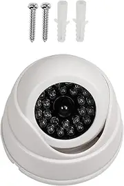 Aicosineg Fake Security Camera Dummy Dome CCTV No Induction for Home Outdoor Indoor White 1Pcs