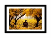 Me & Yellow Flowers Framed Art Framed print Art Poster