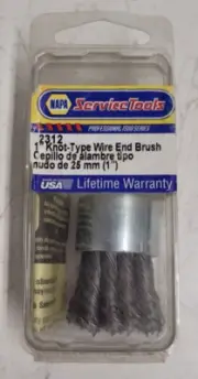 NEW - Napa Service Tools 2312 1" Knotted Wire End Brush