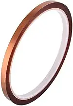 2Pcs 5mm Heat Resistant Tape, High Temperature Tape Polyimide Tape for 3D Printing Applications, Electrical Insulation