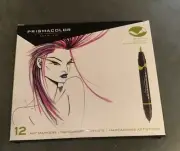 Prismacolor Premier Brush/Fine Art Markers 12-Color Set. New In Packaging.