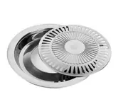 Stainless Steel Korean Barbecue Tray Round Household Barbecue Tray Non-stick Grill Pan