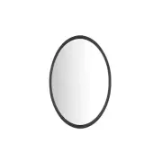 StyleWell Medium Oval Black Metal Classic Accent Mirror with Deep-Set Frame