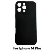 Camera Lens Cover Shockproof Silicone Case For Apple iPhone 14 Plus Black
