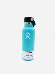 Hydro Flask Water Bottle Standard Mouth Flex Lid 18 OZ (500ml) Aqua Color