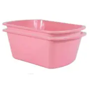 Wash Basins – Rectangular Plastic Hospital Bedside Soaking Tub - Small 7 Qt G...