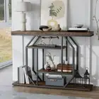 47.3" Console Table, 4-tier Sofa Table Accent Table for Entryway, Hallway, Foyer