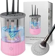 Brush Cleaner, Make-Up Brush Cleaner, Make Up Brush Sponge Cleaner, Brush Cleaner for Quick Colour Changing, Easy to Clean (The Patent Original - 2025 Pink)