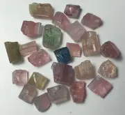 Natural Tourmaline Multicolour Crystal’s From Afghanistan Weight :26.15Carats