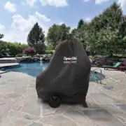 46 in. Premium Vertical Offset Charcoal Smoker Cover Heavy Duty PVC