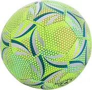 INOOMP Glow Dark Soccer Ball Safe for Adults Standard Football for Unique Fluorescent Design for Youth Training and Play