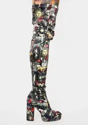 [HOROSCOPEZ] Divine Insight Thigh High Boots
