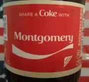 Share A Coke With Montgomery 2018 Personalized Coca Cola Vanilla Bottle